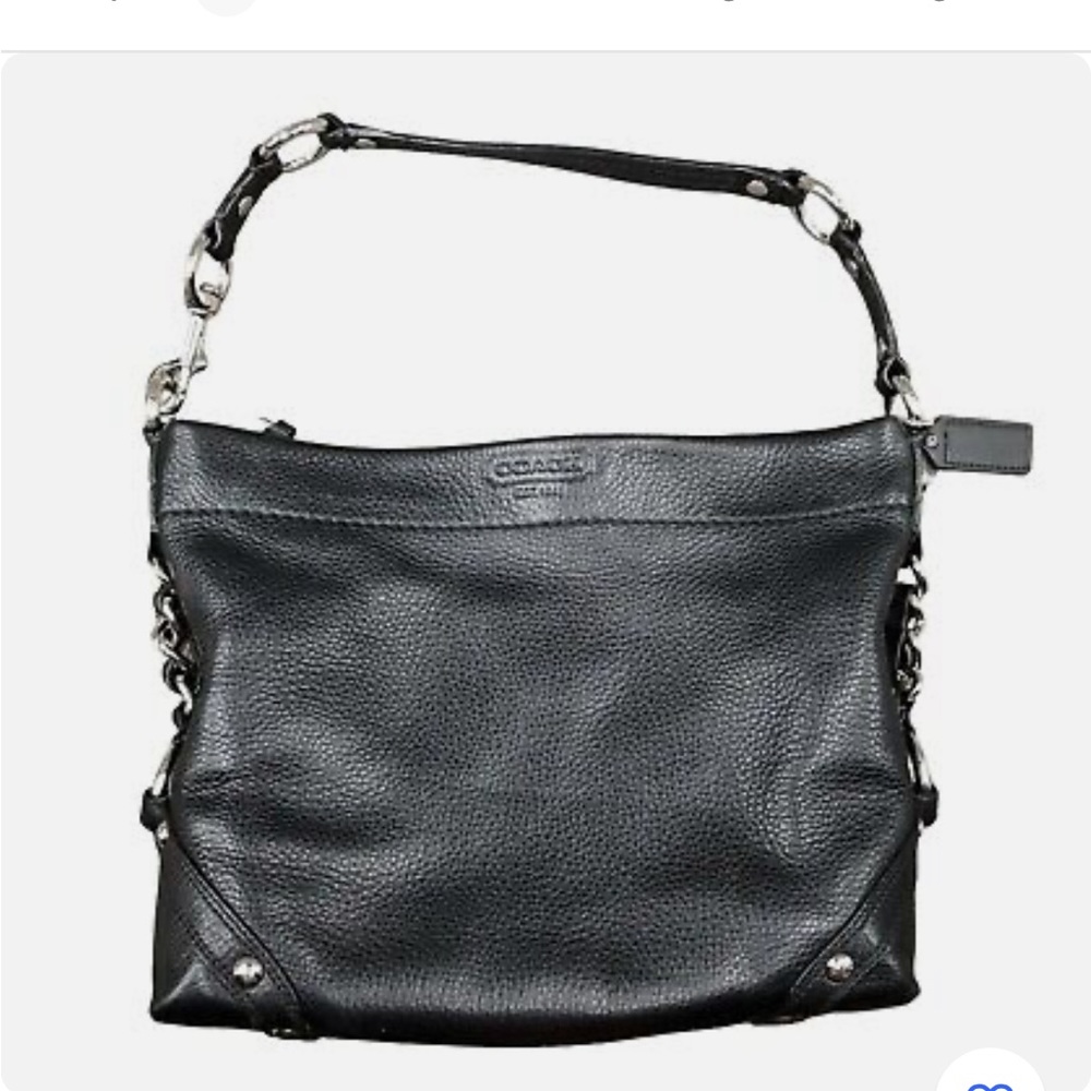 NEW Coach Carly Black Leather Hobo F15251